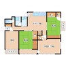 1階 築47年 4LDKの間取り