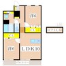 鹿児島市電１系統/笹貫駅 徒歩11分 3階 築12年 2LDKの間取り