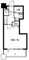 鹿児島市電１系統/二軒茶屋駅 徒歩4分 2階 築10年 1Kの間取り