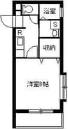 鹿児島市電１系統/宇宿一丁目駅 徒歩5分 4階 築13年 1Kの間取り