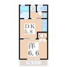 肥薩おれんじ鉄道/阿久根駅 徒歩16分 2階 築24年 1DKの間取り