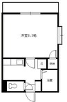 鹿児島市電１系統/市役所前駅 徒歩5分 4階 築23年 1Kの間取り