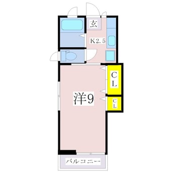 間取図 鹿児島市電２系統/工学部前駅 徒歩7分 1階 築30年