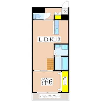 間取図 指宿枕崎線/宇宿駅 徒歩25分 2階 築9年