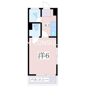 間取図 コーポラス笹貫B棟