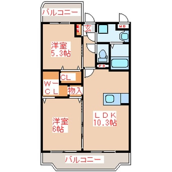 間取図 YS　Spazio
