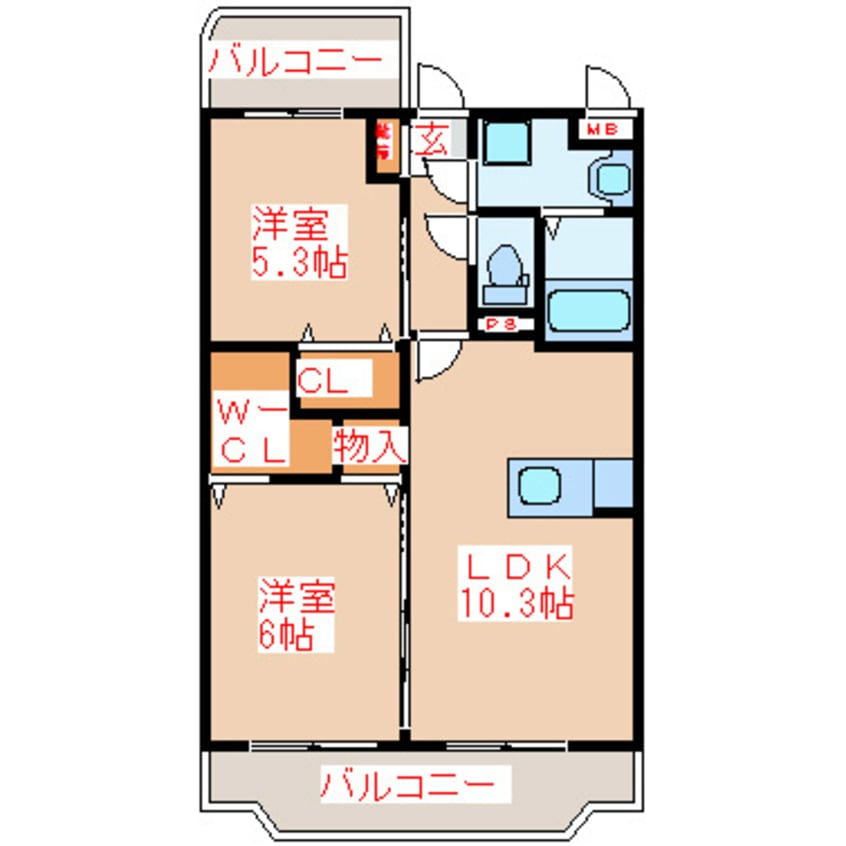 間取図 YS　Spazio