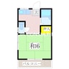 コーポ岡 1Kの間取り