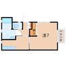 肥薩おれんじ鉄道/阿久根駅 徒歩6分 1階 築18年 1DKの間取り