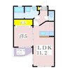 鹿児島市電１系統/涙橋駅 徒歩4分 2階 築19年 1LDKの間取り