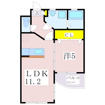 間取図 鹿児島市電１系統/涙橋駅 徒歩4分 3階 築19年