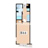 鹿児島市電２系統/中郡駅 徒歩5分 1階 築8年 1Kの間取り