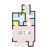 鹿児島市電１系統/いづろ通駅 徒歩8分 1階 築3年 1Kの間取り