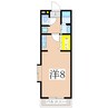 鹿児島市電１系統/鴨池駅 徒歩4分 3階 築12年 1Rの間取り