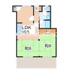 鹿児島市電１系統/二軒茶屋駅 徒歩13分 1階 築37年 2LDKの間取り