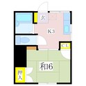 コーポラスKの間取図