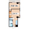 鹿児島市電２系統/加治屋町駅 徒歩26分 2階 築19年 1LDKの間取り