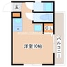 鹿児島市電２系統/都通駅 徒歩4分 3階 築41年 1Rの間取り