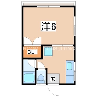間取図 鹿児島市電２系統/市立病院前駅 徒歩11分 1階 築48年