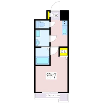 間取図 鹿児島市電１系統/高見馬場駅 徒歩2分 4階 築1年