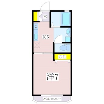 間取図 指宿枕崎線/慈眼寺駅 徒歩11分 1階 築29年