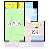 指宿枕崎線/谷山駅 徒歩8分 4階 築47年 1Kの間取り