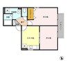鹿児島本線/広木駅 徒歩39分 2階 築19年 2DKの間取り