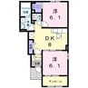 指宿枕崎線/指宿駅 徒歩20分 1階 築12年 2DKの間取り