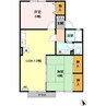 鹿児島市電１系統/谷山駅 徒歩34分 1階 築26年 2LDKの間取り