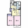 指宿枕崎線/宮ケ浜駅 徒歩16分 1階 築16年 2DKの間取り
