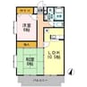 指宿枕崎線/谷山駅 徒歩8分 3階 築35年 2LDKの間取り