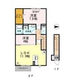 指宿枕崎線/慈眼寺駅 徒歩23分 2階 築12年 2LDKの間取り