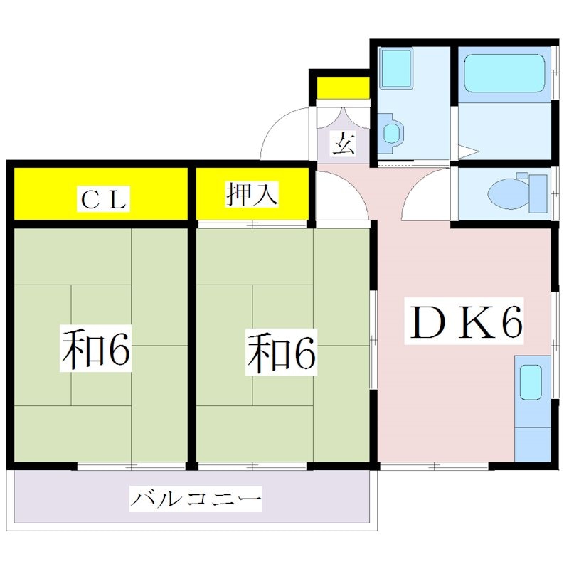 間取り図 指宿枕崎線/谷山駅 徒歩40分 1階 築29年