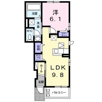 間取図 中山線/合庁前 1階 築6年
