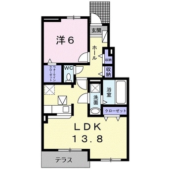 間取図 指宿枕崎線/宮ケ浜駅 徒歩21分 1階 築5年