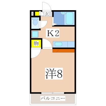 間取図 指宿枕崎線/坂之上駅 徒歩9分 1階 築23年