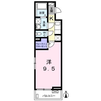 間取図 指宿枕崎線/坂之上駅 徒歩16分 3階 築6年