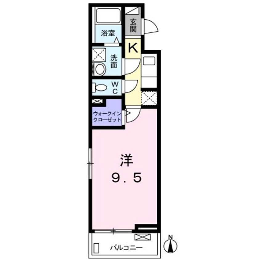 間取図 指宿枕崎線/坂之上駅 徒歩16分 3階 築6年