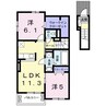 鹿児島本線/広木駅 徒歩41分 2階 築浅 2LDKの間取り