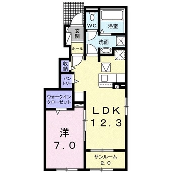 間取図 中山線/合庁前 1階 築3年