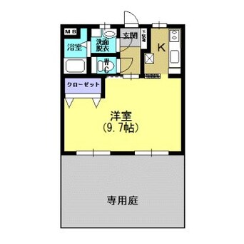 間取図 指宿枕崎線/坂之上駅 徒歩5分 1階 築14年