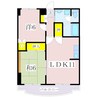 指宿枕崎線/谷山駅 徒歩14分 4階 築36年 2LDKの間取り