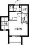 鹿児島市電１系統/脇田駅 徒歩9分 5階 築13年 1Rの間取り