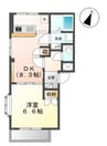 鹿児島市電１系統/二軒茶屋駅 徒歩2分 2階 築19年 1DKの間取り
