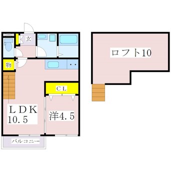 間取図 滝ノ下・見寄ルート/滝ノ下東 1階 築10年