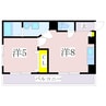 指宿枕崎線/宇宿駅 徒歩3分 2階 築18年 1DKの間取り