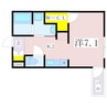 鹿児島市電１系統/騎射場駅 徒歩7分 3階 築7年 1Kの間取り
