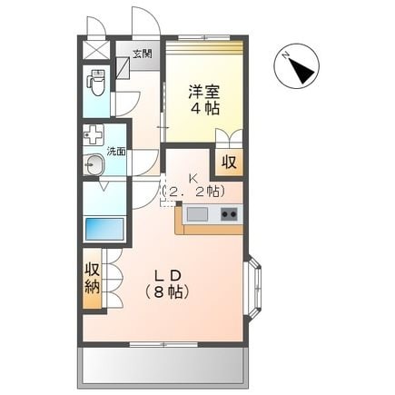 間取り図 指宿枕崎線/慈眼寺駅 徒歩19分 2階 築17年