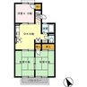 鹿児島市電１系統/笹貫駅 徒歩16分 2階 築38年 3DKの間取り