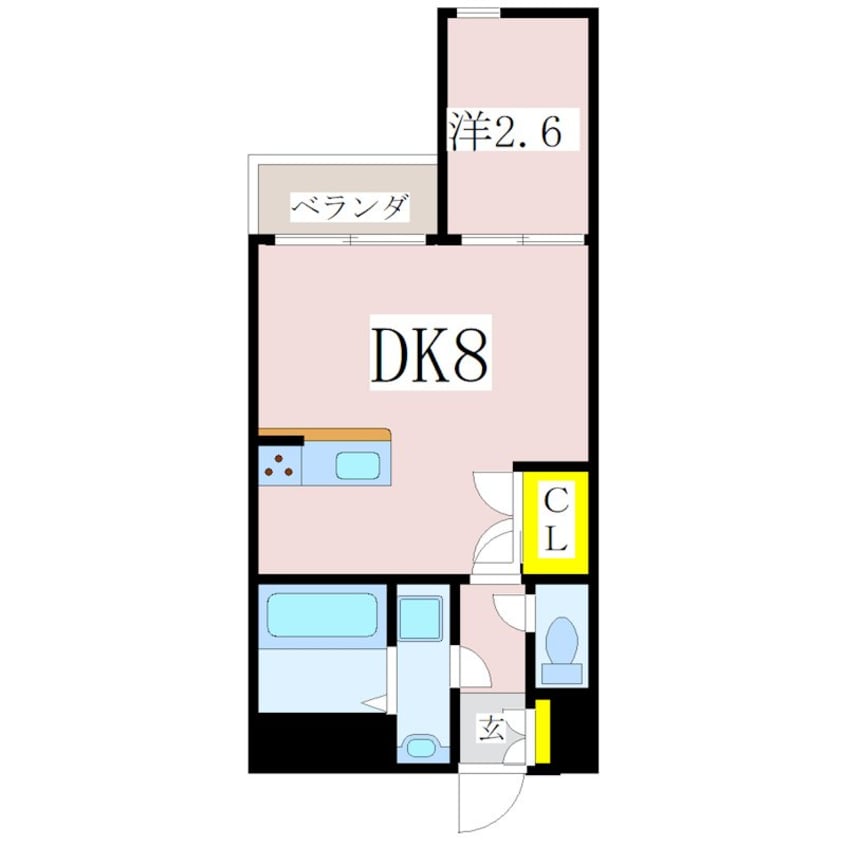 間取図 鹿児島駅前～中央駅～紫原～桜ヶ丘五丁目/武中下 4階 築11年